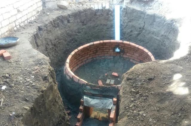 Water supply work carried out by the club in an Egyptian village