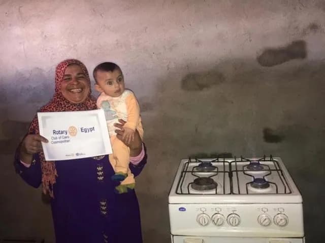Completed clean water installation in a rural community