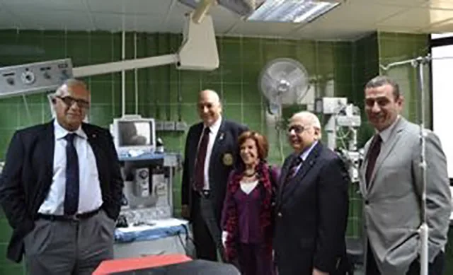 Facilities at Demerdash Hospital supported by the club